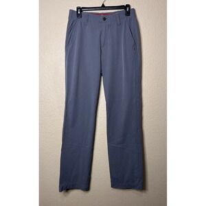 Under Armour Athletic Golf Pants Mens 30x32 Loose Wicking Polyester Stretch Gray